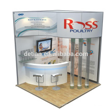 Detian Angebot portable 3x3 expo stehen messe display system booth equipment